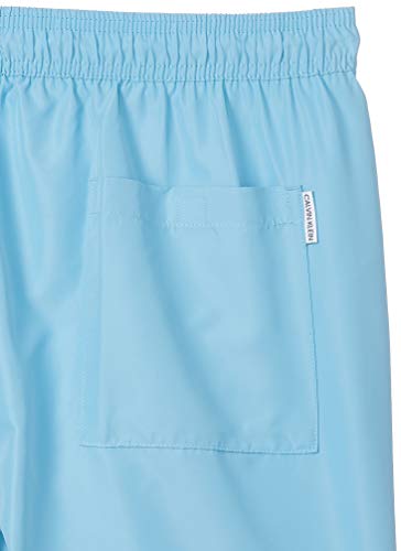 Calvin Klein Medium Drawstring Bañador, Air Blue, S para Hombre