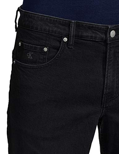 Calvin Klein Super Vaqueros Skinny, Denim Black, 32W / 32L para Hombre