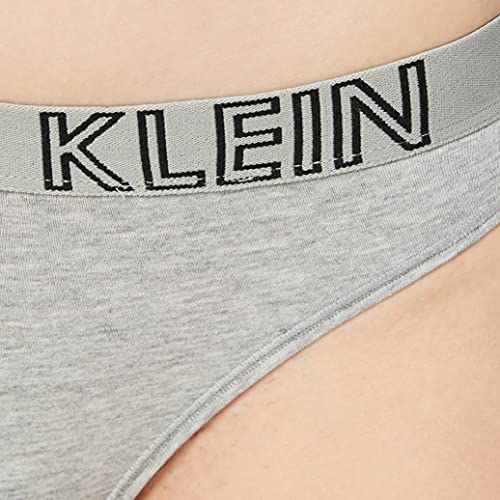 Calvin Klein Thong Tanga, Gris (Grey Heather 020), talla del fabricante: S para Mujer