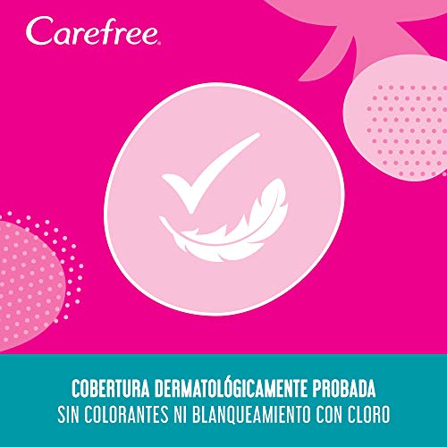 Carefree Algodón Normales - Protegeslips sin perfume, flexible y ultrafino, 56 unidades