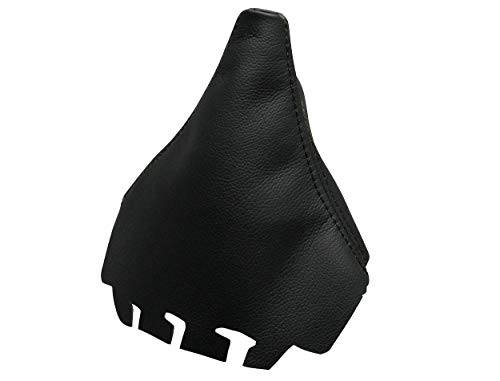 Cargaiter - Funda Palanca de Cambios Accesorio Compatible Especifico para Vehiculo Ibiza 2002-2009 (Costuras en Negro)