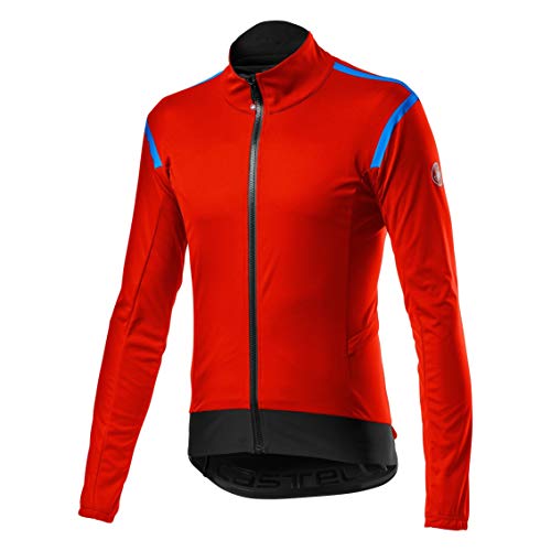 castelli Alpha Ros 2 Light Jacket Chaqueta Deportiva, Hombre, Fiery Red, X-Large