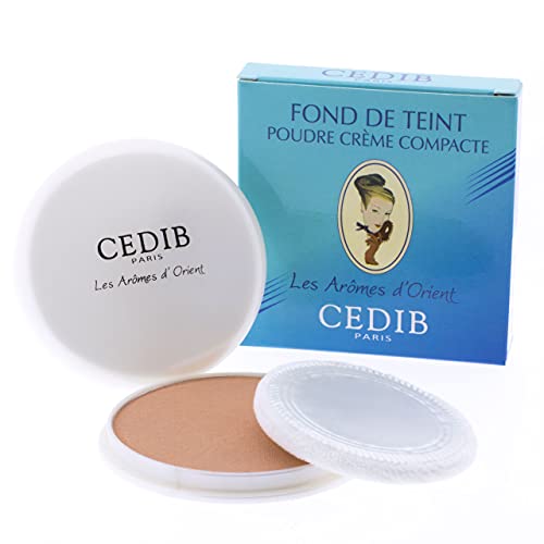 Cedib Paris, Maquillaje Polvo Crema Compacto, Fond De Teint Poudre Crème Compacte, Les Arômes D'Orient, Couleur Alep, 15 gr