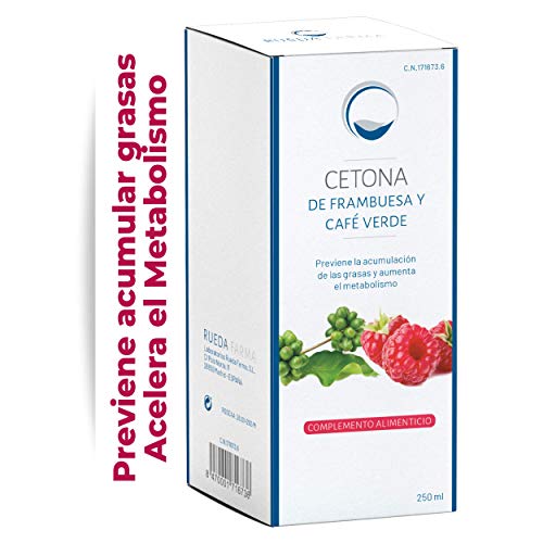 Cetonas de Frambuesa con Café Verde – Ayuda a adelgazar de Forma Segura y a Quemar Grasa de forma natural - 250 ml