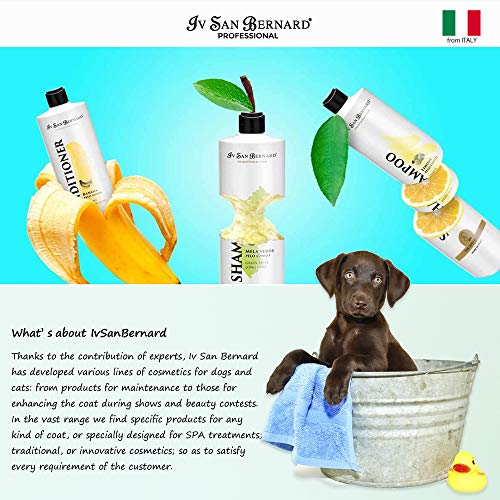 Champú de Talco para Cachorros - Champú para Gatos y Perros - 500 ml - Contribuye a una Acción Suave y Limpiadora - Ideal para el Manto del Animal Joven - IV San Bernard