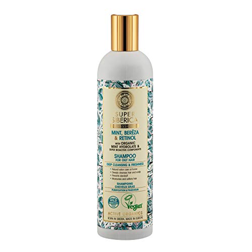 Champú para cabello Graso con Menta, Abedul y Retinol Natura Siberica 400 ml