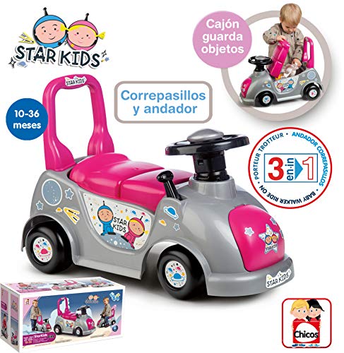 Chicos, 35218 Starkids Correpasillos, Rosa, Color Fábrica de Juguetes