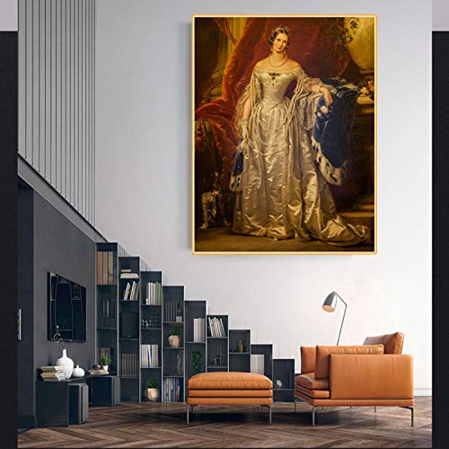 Christina Robertson '' Emperatriz Alexandra Feodorovna '' Impresión en lienzo. Arte de pared para sala de estar Decoración del hogar Impresión de pintura 60x78cm (24x31in) Sin marco