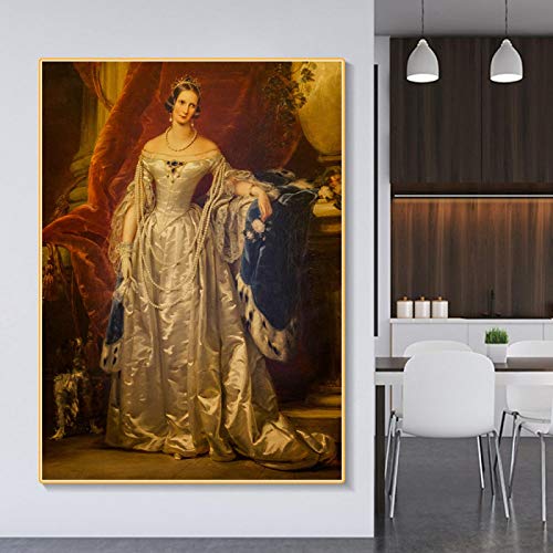 Christina Robertson '' Emperatriz Alexandra Feodorovna '' Impresión en lienzo. Arte de pared para sala de estar Decoración del hogar Impresión de pintura 60x78cm (24x31in) Sin marco