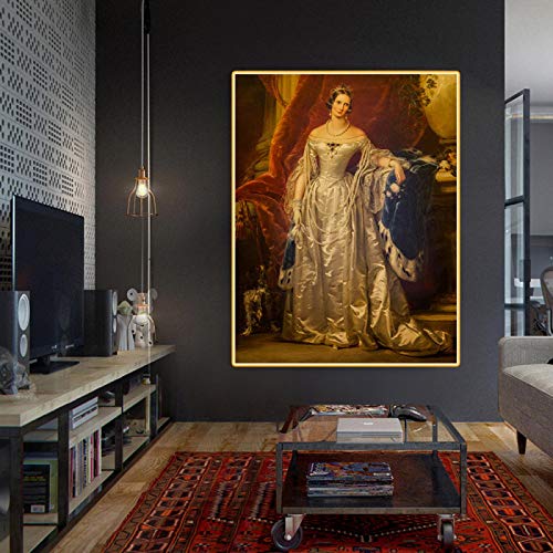 Christina Robertson '' Emperatriz Alexandra Feodorovna '' Impresión en lienzo. Arte de pared para sala de estar Decoración del hogar Impresión de pintura 60x78cm (24x31in) Sin marco