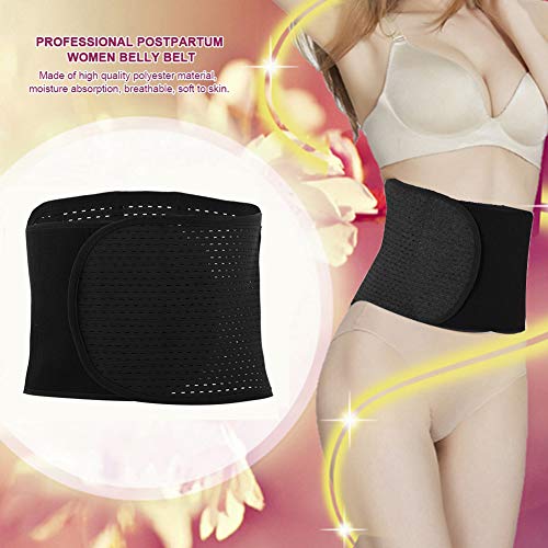 Cinturón de vientre posparto, Fajas Reductoras Corset para Mujer Cinturon despues de Embarazo recuperación Abdominal Lumbar Apoyo corses(negro)