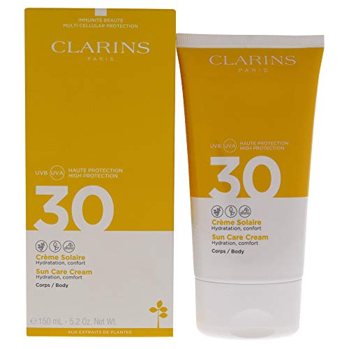 Clarins 57937 Solucion Cuerpo Gel Aceite Solar Invisible Alta Protecion Uvb 30, 150 ml