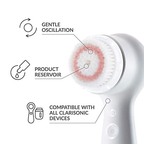 Clarisonic Cepillo de limpieza facial para la cabeza Daily Radiance, paquete de 2