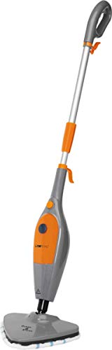 Clatronic DR 3539 263621 Mopa, 25g Vapor/min,Cable 5 Metros, 1500 W, 300 milliliters, 18/8 Stainless Steel, Gris/Naranja