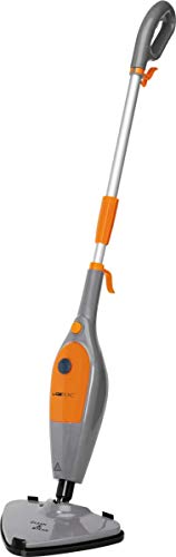 Clatronic DR 3539 263621 Mopa, 25g Vapor/min,Cable 5 Metros, 1500 W, 300 milliliters, 18/8 Stainless Steel, Gris/Naranja