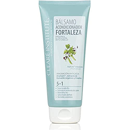 Clearé Institute Bálsamo Acondicionador Fortaleza Anticaída - Desenreda y Acondiciona | Calma el Cuero Cabelludo | Estimula el Crecimiento del Cabello | 97% Ingredientes Naturales - 200ml