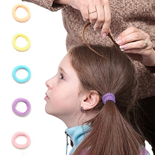 Cooetr 150 Piezas Gomas de Pelo Bebe Niña, Mini Banda de Pelo Elástica, Lazos Para el Cabello del Bebé Multicolor Elásticas Suave Duradero Pequeñas Coleteros de Tela para Ponytail Accesorios