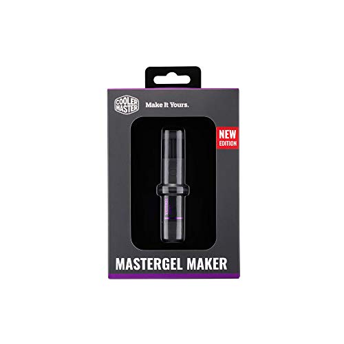 Cooler Master Nuevo MasterGel Maker, Pasta Térmica para Disipador de Calor de Alto Rendimiento, Pasta Térmica de 11W/mK para Refrigeración de CPU y GPU, Grasa a Nanoescala, Aplicador de Boquilla Plana