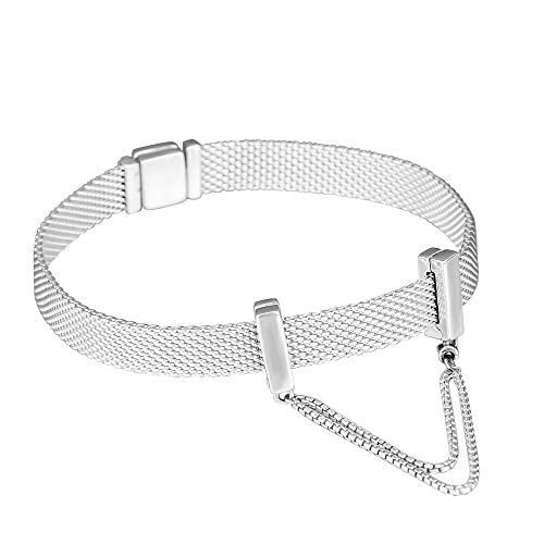 COOLTASTE 2018 Otoño Reflexiones Cadenas Flotantes Cadena de Seguridad 925 Plata DIY Se adapta para Original Pandora Pulseras Charm Joyería De Moda