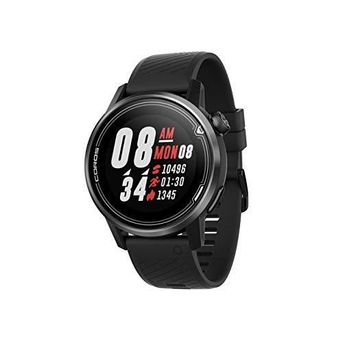 COROS APEX Premium Reloj GPS multideporte, batería de larga duración, titanio, cristal de zafiro, hR, barómetro, altímetro, brújula, conexiones ANT+ y BLE, Strava y picos de entrenamiento