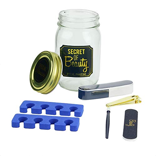 cosmetic Club Coffret Mason Jar Beaute Special Manicura Azul