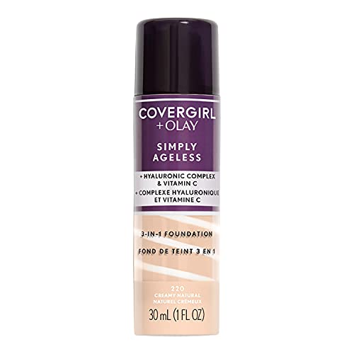 COVERGIRL Simply Ageless 3-in-1 Liquid Foundation - Creamy Natural 220