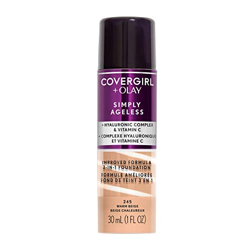 COVERGIRL Simply Ageless 3-in-1 Liquid Foundation - Warm Beige 245