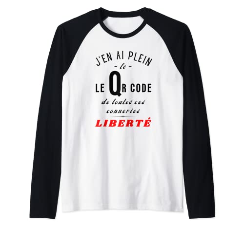 Covid QR Coco-No al Pass Sanitario-No a la vacuna – Libertad Camiseta Manga Raglan