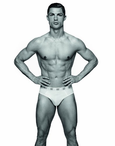 CR7 Cristiano Ronaldo - Basic - Slip Deportivo Hombre - Alto Contenido en algodón - Negro - Tamaño L (CR7-JBS-8100-66-900-L)