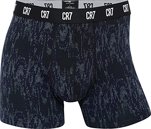 CR7 CRISTIANO RONALDO CR7 3-Pack Men's Cotton Fashion Trunk Baadores Ajustados para Hombre, Multicolor, M