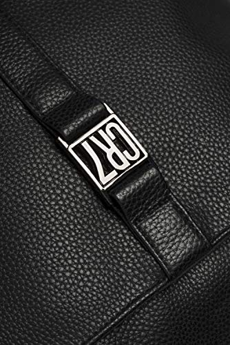 CR7 - Johannesburg Black Cross Body Bag - Bolso para Hombre tipo Bandolera - Estilo Clásico - Color Negro - Fabricado en Piel Sintética Granulada - Bolsillo Interior - Logo de CR7 Grabado