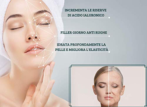 Crema Anti-edad Filler De Día Cosmeteria Verde - Reestructura el Derma profundo, protege y repara las fibras de soporte , aumenta las reservas de ácido hialurónico dando a la piel plenitud