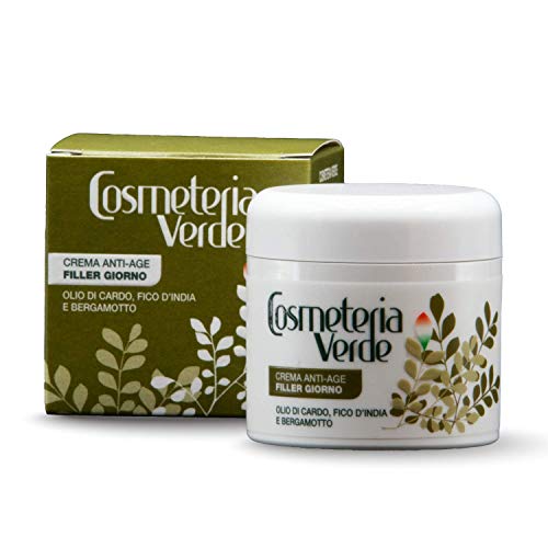 Crema Anti-edad Filler De Día Cosmeteria Verde - Reestructura el Derma profundo, protege y repara las fibras de soporte , aumenta las reservas de ácido hialurónico dando a la piel plenitud