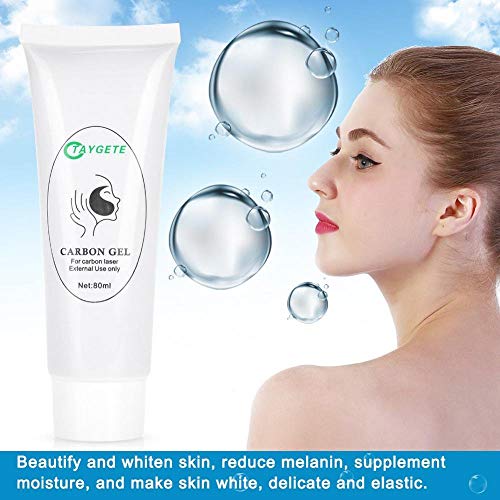 Crema Blanqueadora, Gel Carbon Activo para Laser, Anti Manchas Cara, Anti Manchas Piel Gel de Crema de Carbono Seguro para la Piel Rejuvenecimiento de la Piel Blanqueamiento Piel Limpieza Profunda