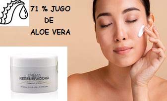 Crema Facial Regeneradora con Aloe Vera - 200 ml - Cicatrizante y Nutritiva para todo tipo de Pieles - Fabricado en España en plantaciones Ecológicas - Cosmética Natural - Verdaloe