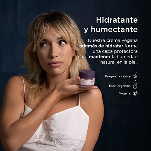 Crema Hidratante Facial mujer Reparadora con Cica (Centella Asiatica). Crema facial con 96.70% de ingredientes naturales que Hidratan y Reducen Rojeces e Irritaciones de la piel Ardaraz