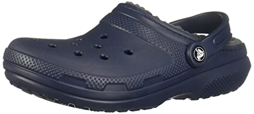 Crocs Classic Lined Clog, Zuecos Unisex Adulto, Navy/Charcoal, 42/43 EU