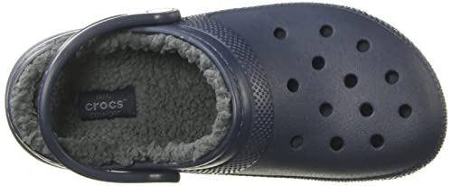 Crocs Classic Lined Clog, Zuecos Unisex Adulto, Navy/Charcoal, 42/43 EU