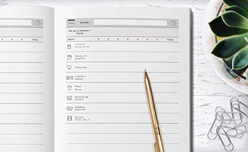Cuaderno de Gastos: Budget Planner y Cuaderno de contabilidad y cuentas - Un práctico cuaderno para controlar tus ingresos y gastos
