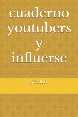 cuaderno youtubers y influerse