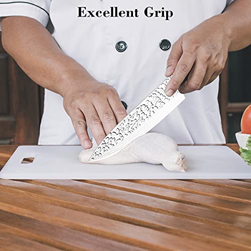 Cuchillo de Cocina-8Pulgadas Cuchillo Chef-Cuchillo de Cocinero Profesional-Ultra Afilada-Superficie Antiadherente y Protección Contra la Corrosión para Cortar Verdura, Fruta, Carne y Pescado