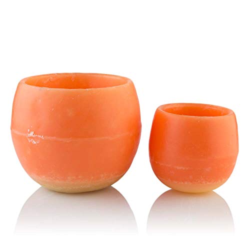 Cuencum Cuenco Aromático Ambientador ideal para decoración de hogar mejor que velas aromáticas especial para regalar (Canela Naranja, Grande)