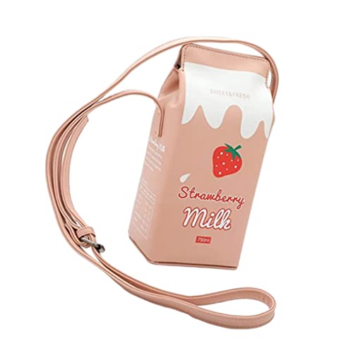 CurCKuad Mujer Crossbody Monedero Milde de Fresa Bolso Bolso Bolso de Hombro pequeño Teléfono Celular Bolsa de Hombro