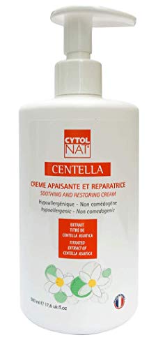 CYTOLNAT® Centella 500 ml - Formato cabina - Crema calmante y restauradora - Hipoalergénico y no comedogénico.