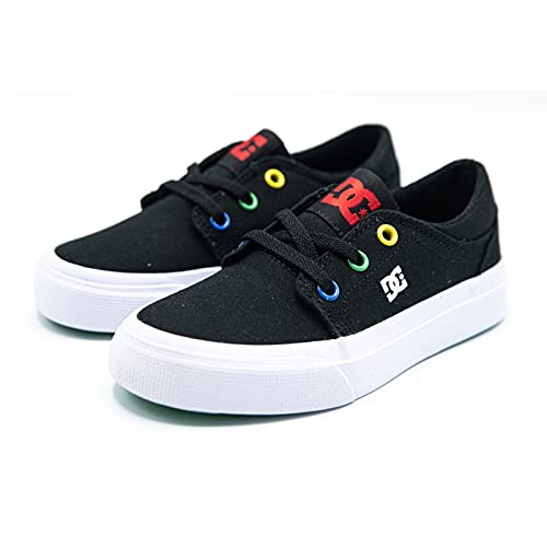 DC Shoes Trase para niños, Zapatillas, Negro, 35 EU