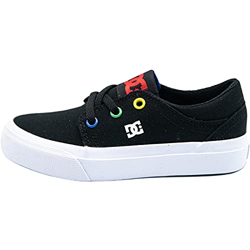 DC Shoes Trase para niños, Zapatillas, Negro, 35 EU