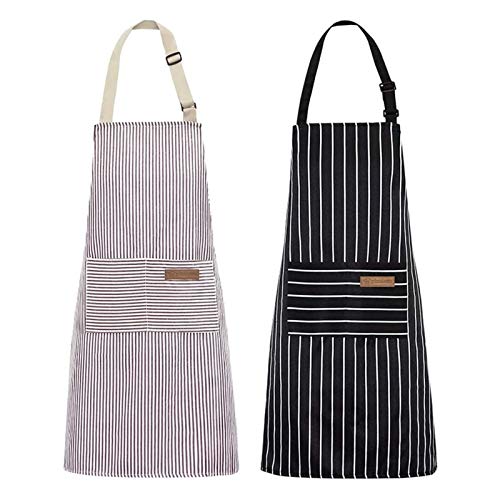 Delantal cocina Delantales para mujeres Cocina más reciente Cocina Delantal de mujer Hombres Chef Camarero Cafetería Tienda Peluquería Delantales BIBS Accesorio de cocina Delantales para hombres Delan