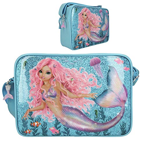 Depesche-DP-0011047 Bandolera Fantasy Model Mermaid, Azul, Aprox. 10 x 24 x 34 cm, Multicolor, Talla única (11047)