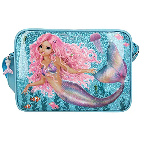 Depesche-DP-0011047 Bandolera Fantasy Model Mermaid, Azul, Aprox. 10 x 24 x 34 cm, Multicolor, Talla única (11047)