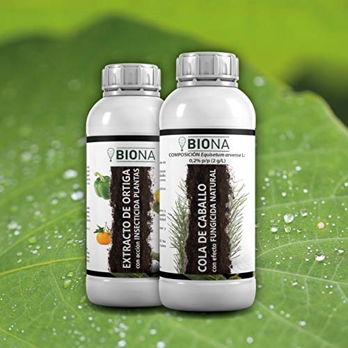 Desconocido BIONA |Cola DE Caballo FUNGICIDA Natural | Acción Preventiva y Curativa contra Hongos | Oidio, Mildiu | Plantas de Interior y Exterior | Concentrado 500mL